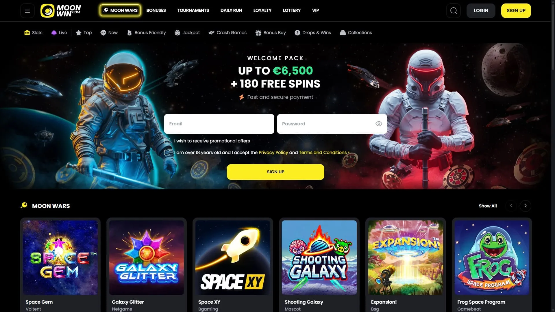 MoonWin MobilePay casino